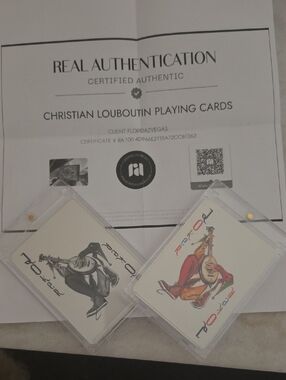 Christian Louboutin Playing Cards - Joker - Brand New In Hard Cases With COA